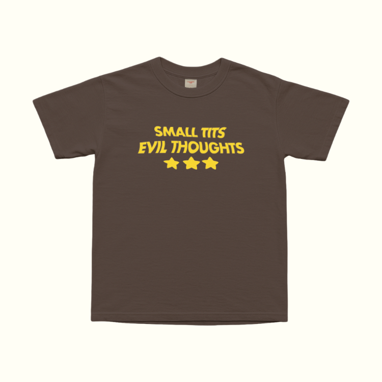 Small Tits Evil Thoughts T-Shirt
