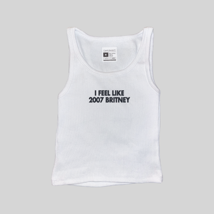 I Feel Like 2007 Britney Fitilli Askılı Üst Atlet