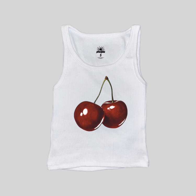 Cherries Fitilli Askılı Üst Atlet