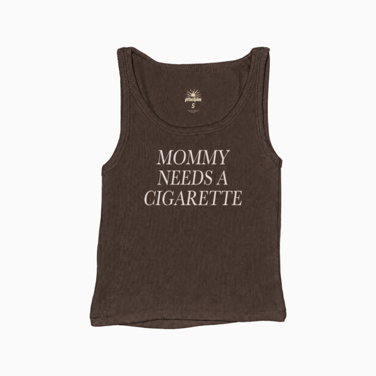 Mommy Needs A Cigarette Fitilli Askılı Üst Atlet