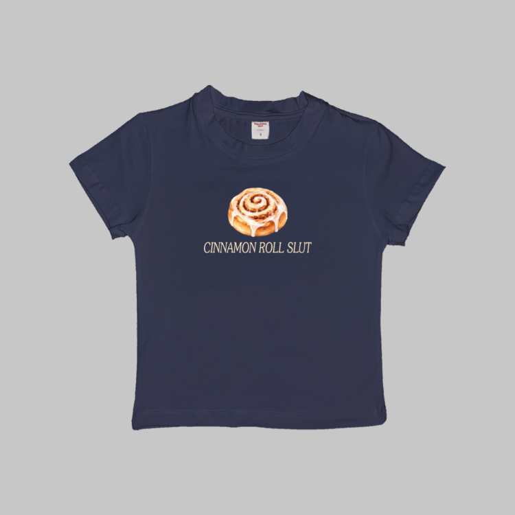 Cinnamon Roll Slut Baby Tee