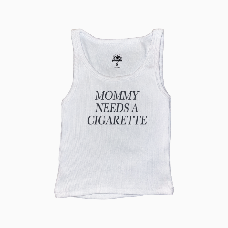 Mommy Needs A Cigarette Fitilli Askılı Üst Atlet