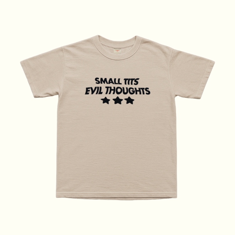 Small Tits Evil Thoughts T-Shirt