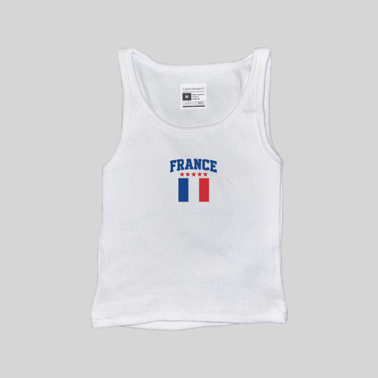 France Fitilli Askılı Üst Atlet