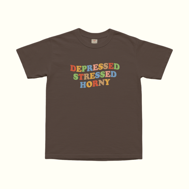 Depressed Stressed Horny T-Shirt