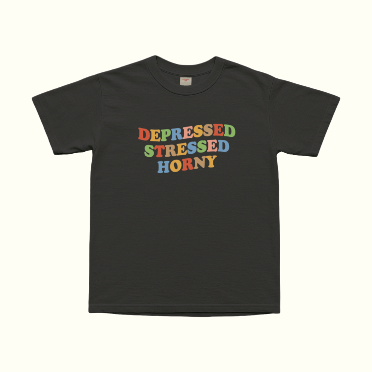 Depressed Stressed Horny T-Shirt