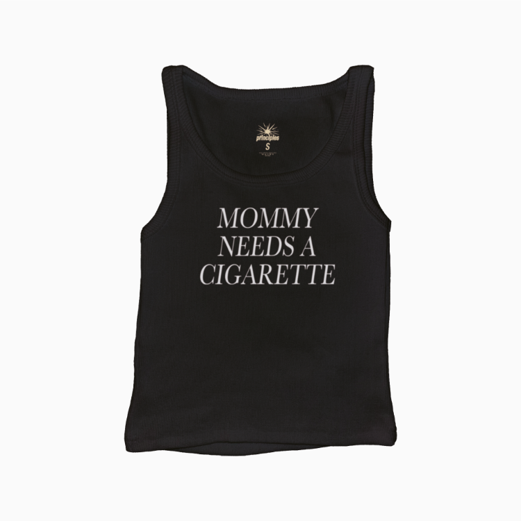 Mommy Needs A Cigarette Fitilli Askılı Üst Atlet