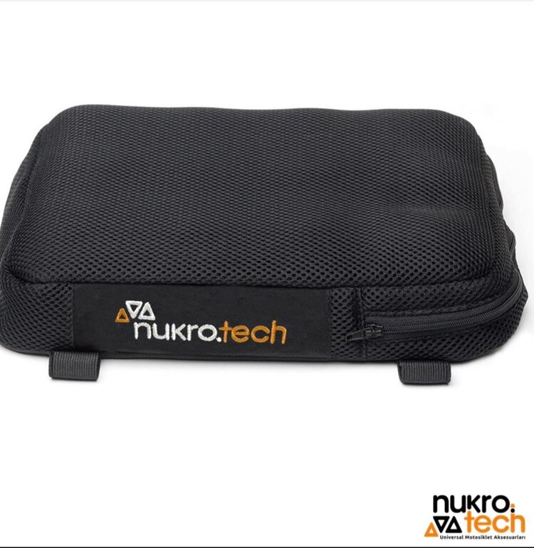 Nukro-Pillion Hava Destekli Motosiklet Sele Minderi