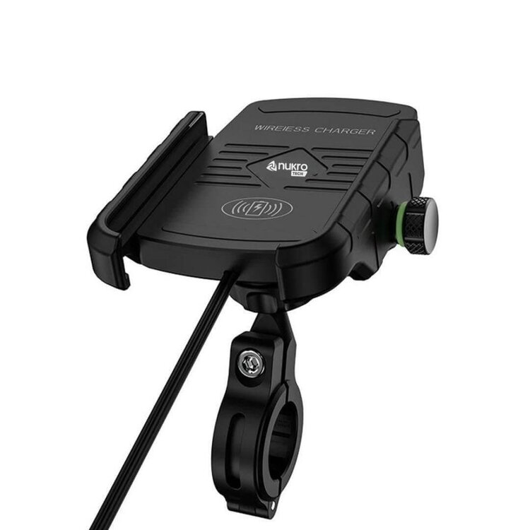 Nukrotech SF Wireless Şarjlı Motosiklet Telefon Tutucu