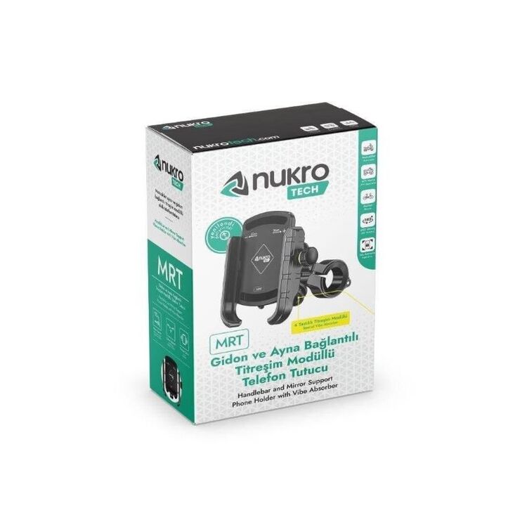 NUKRO TECH MRT4 YASTIKLI TİTREŞİM MODÜLLÜ TELEFON TUTUCU