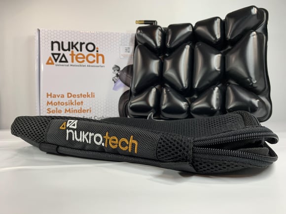 Nukro-Pillion Hava Destekli Motosiklet Sele Minderi