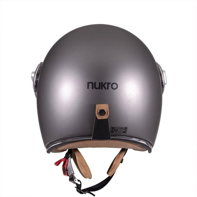 Nukro B-108 Solid Matt Titan Açık Kask