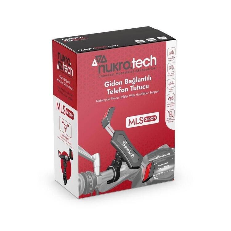 Nukrotech MLS Gidon Bağlantılı Motosiklet Telefon Tutucu