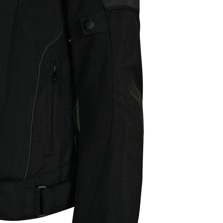 Nukrowear City Siyah Yazlık Fileli Kadın Motosiklet Ceketi (XS, S, M, L, XL, 2XL)