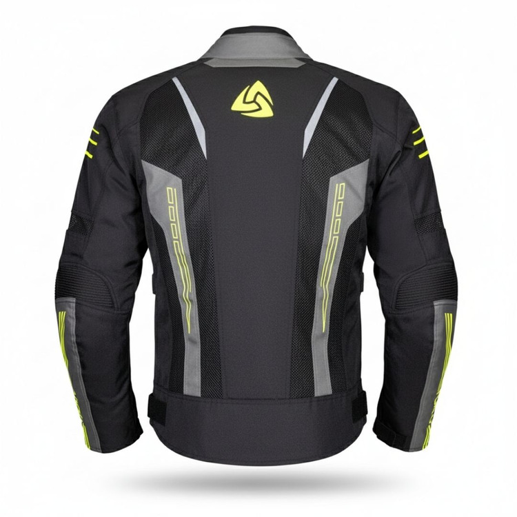 Nukrowear Guardio Sarı Erkek 3 Mevsim Motosiklet Ceketi