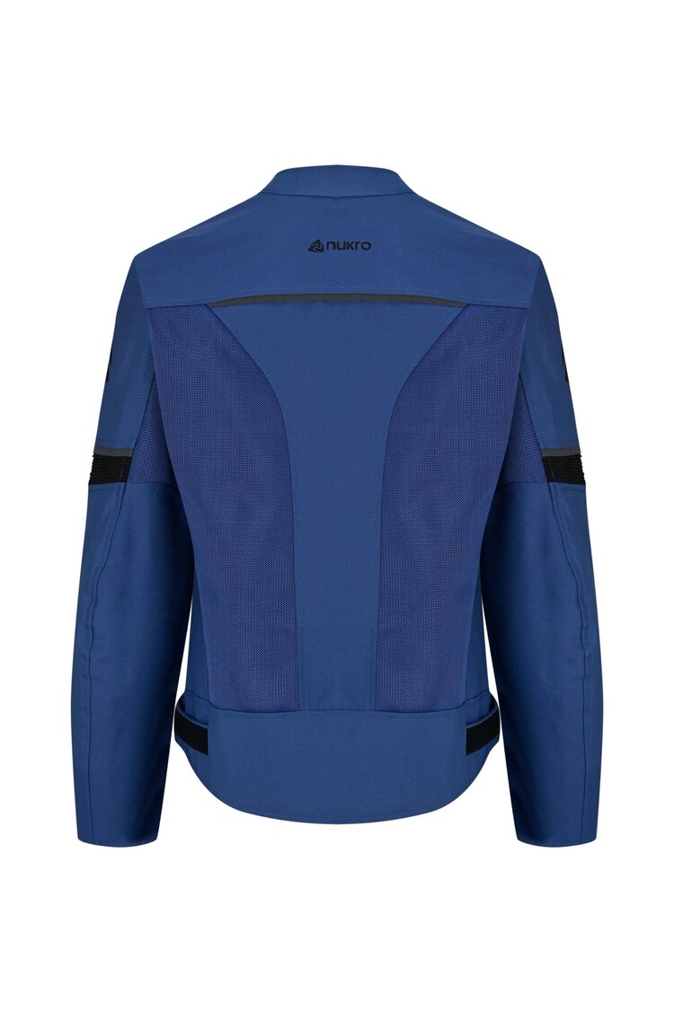 Nukrowear Sprint Mavi Yazlık Fileli Erkek Motosiklet Montu (S, M, L, XL, 2XL, 3XL, 4XL, 5XL, 6XL)