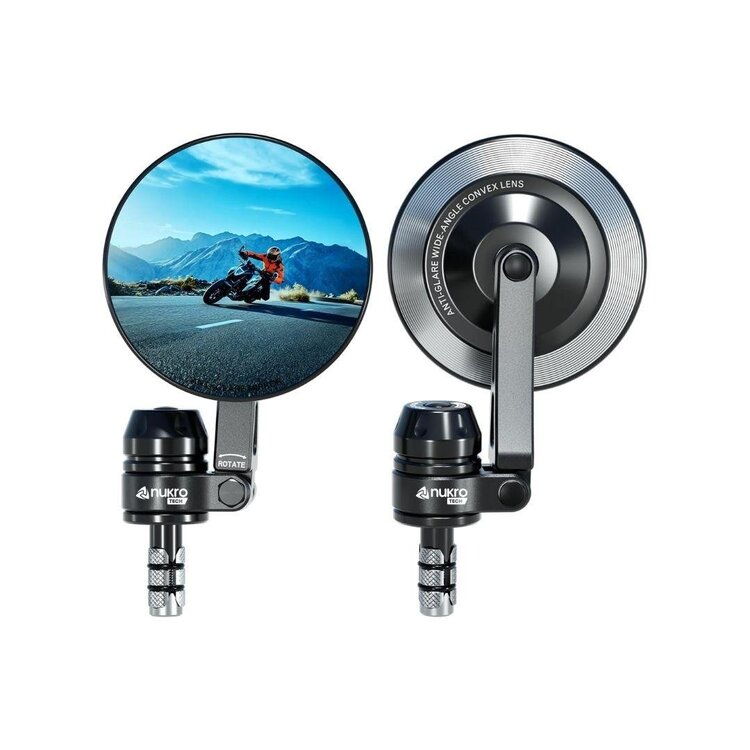 Nukrotech RM-303 Alüminyum Motosiklet Gidon Dikiz Aynası