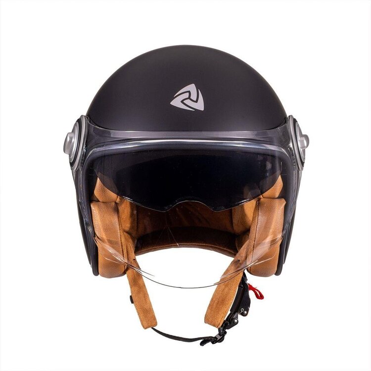 Nukro B-108 Solid Matt Black Açık Kask