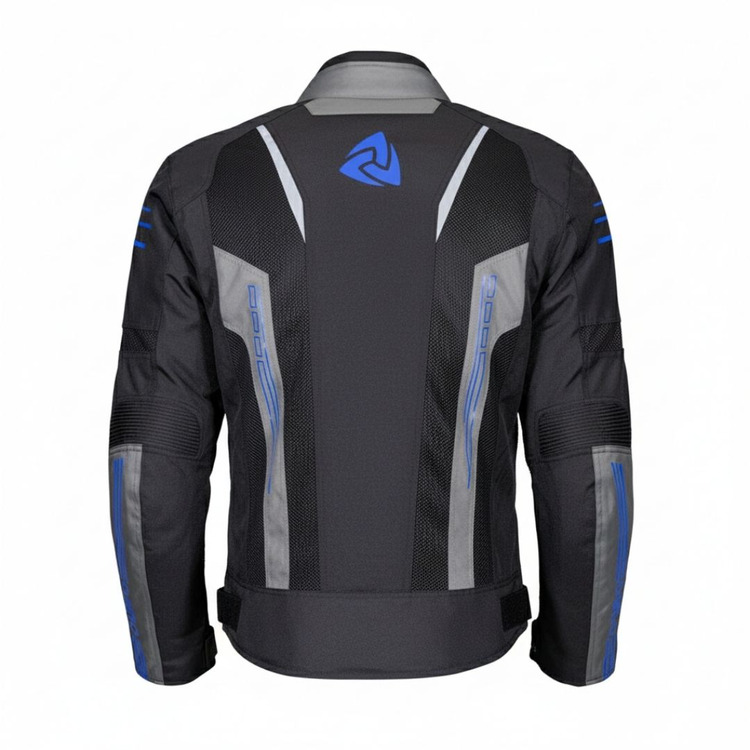 Nukrowear Guardio Mavi Erkek 3 Mevsim Motosiklet Ceketi