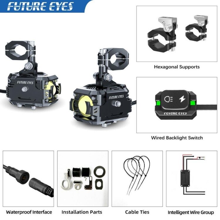 Future Eyes F150 Motosiklet Sis Farı 60W