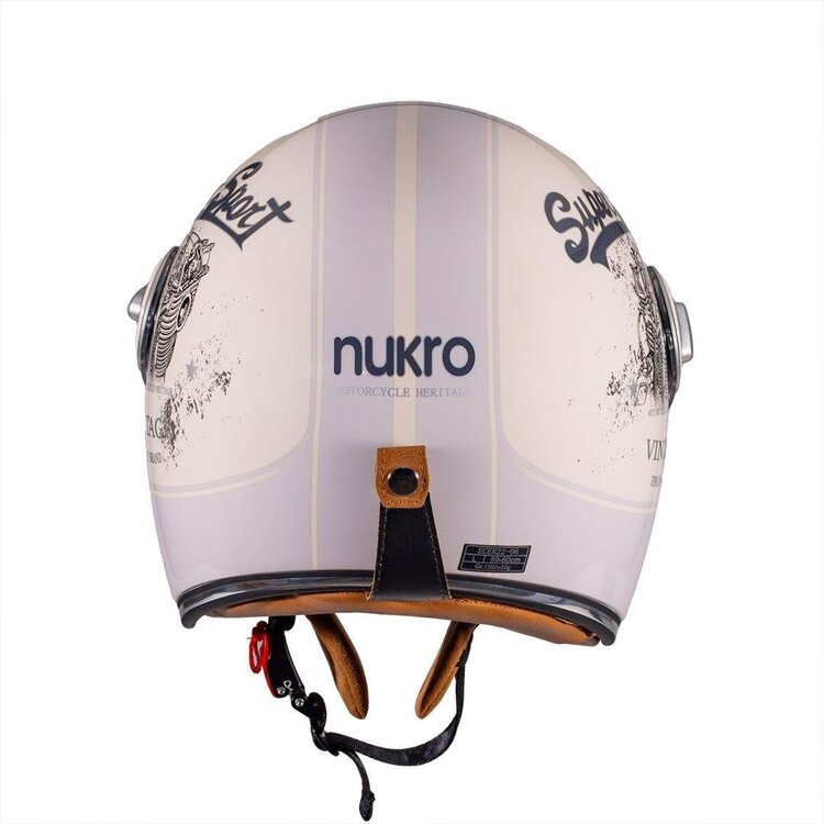 Nukro B-108 Super Sport Cream-Grey Açık Kask