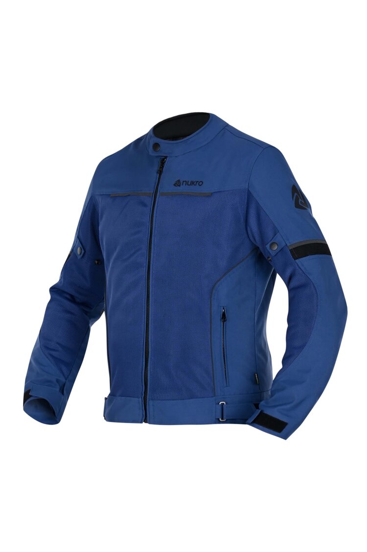 Nukrowear Sprint Mavi Yazlık Fileli Erkek Motosiklet Montu (S, M, L, XL, 2XL, 3XL, 4XL, 5XL, 6XL)
