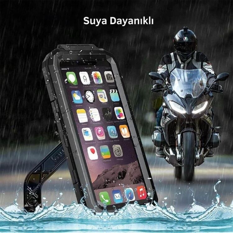 NUKRO TECH  M18-53 DÖKÜM AYNA DİBİ BAĞLANTILI SU GEÇİRMEZ TELEFON TUTUCU
