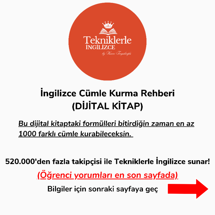 İngilizce Cümle Kurma Rehberi (DİJİTAL KİTAP)