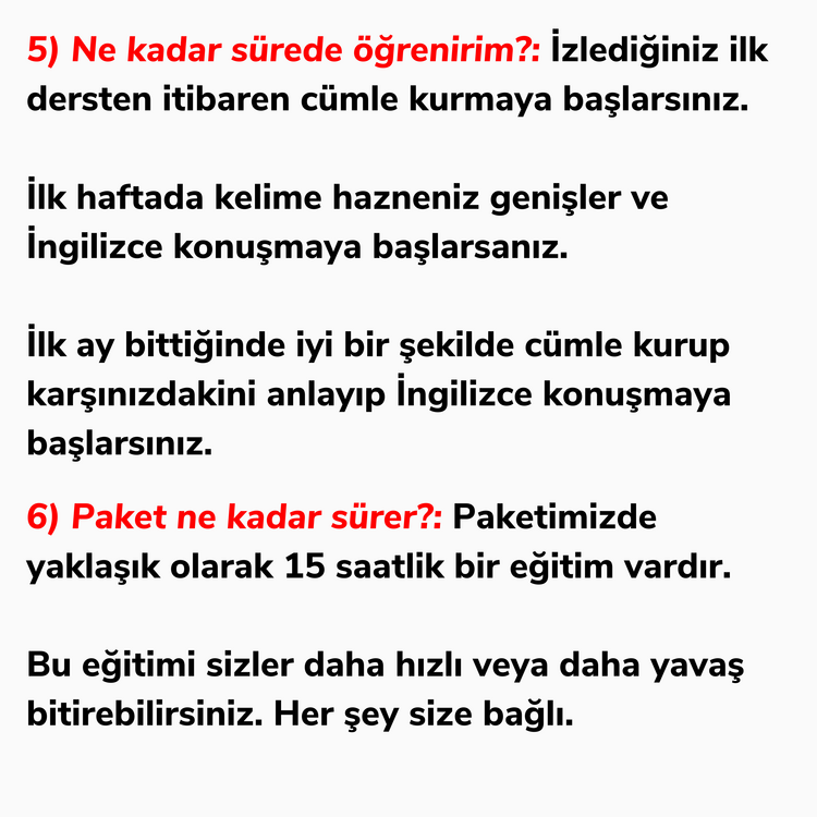 A1'den B2'ye Videolu Eğitim! (Sınırlı Sayıda)