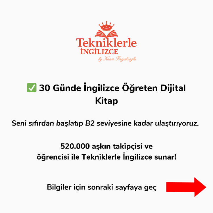 30 Günde İngilizce Öğreten Dijital Kitap