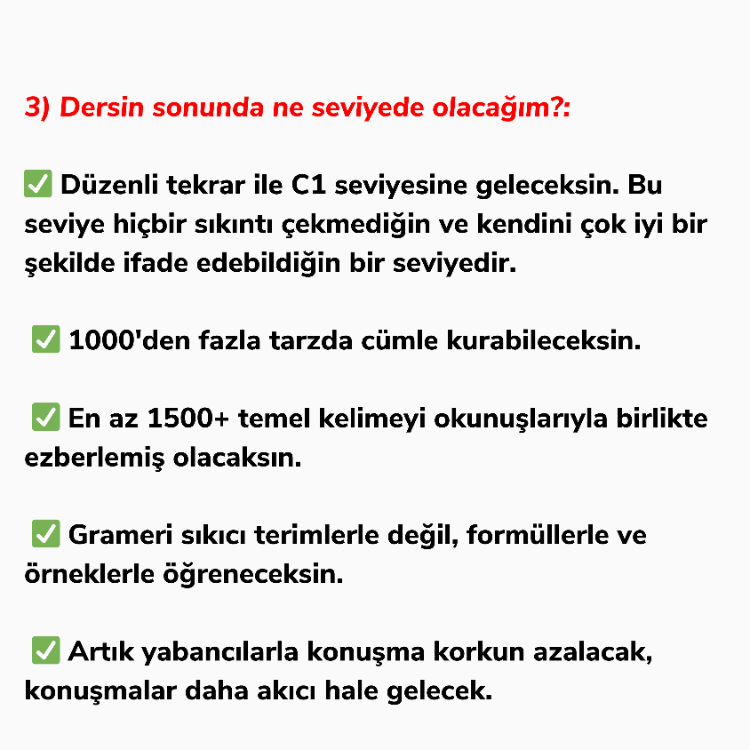 Sıfırdan İngilizce Konuşma Rehberi (Şu Ana Özel C1 Seviyesi Hediye)