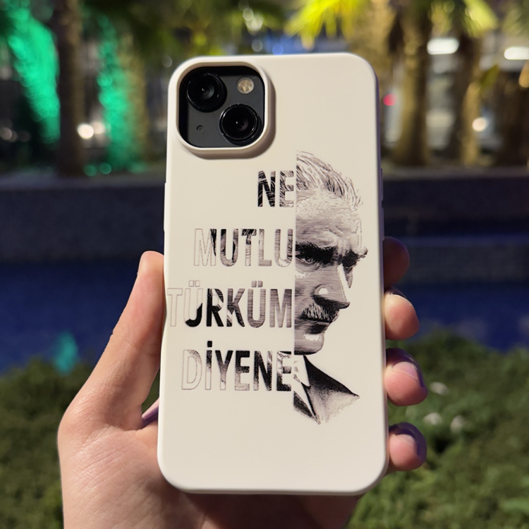 Ne Mutlu Türküm Diyene Siyah Telefon Kılıfı