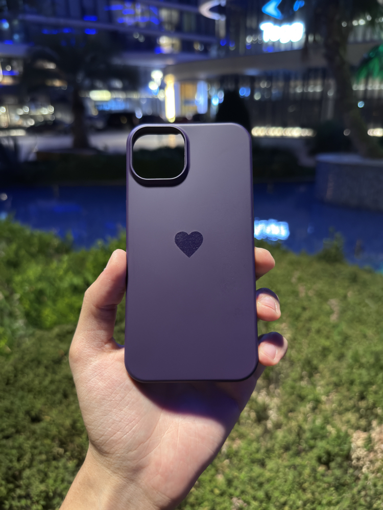 Kalp Logo Telefon Kılıfı Mor