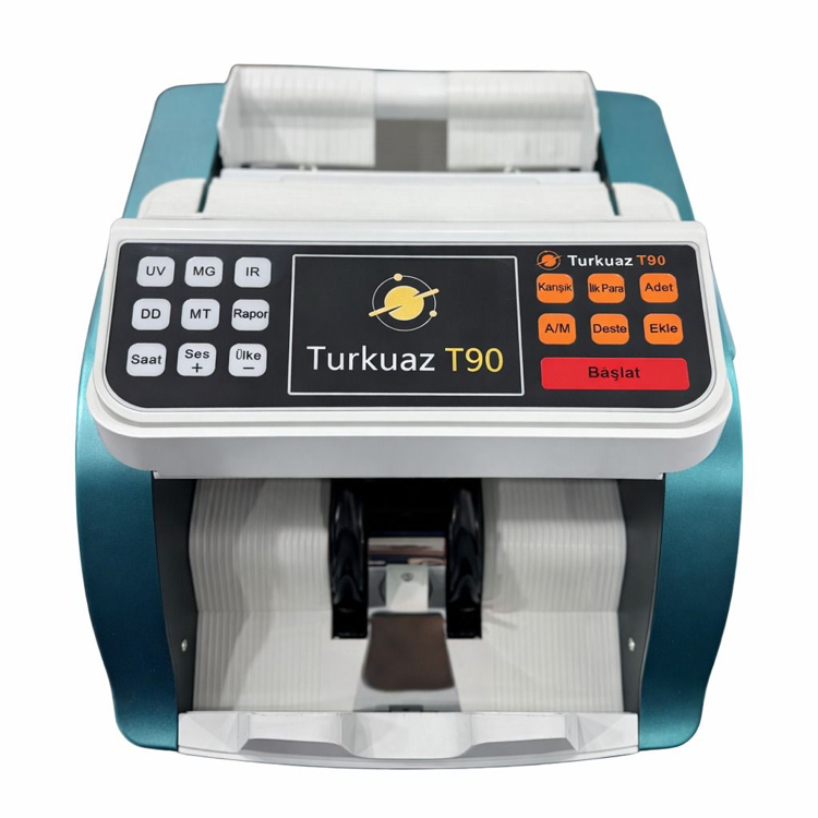 Turkuaz T90 yeni model ⚡️%100 performans karışık para sayma cihazı sıfır 2 yıl garantili