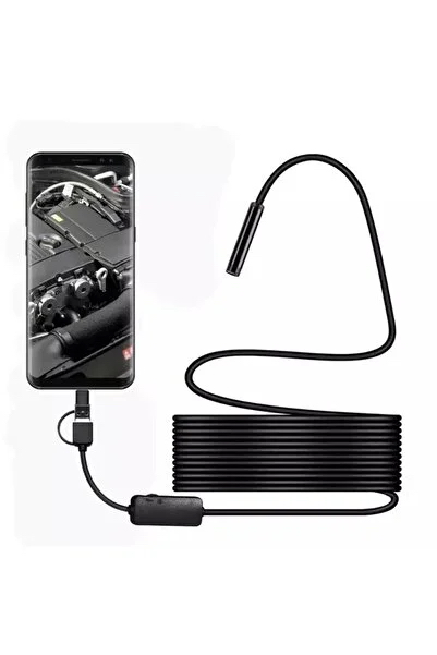 Yılan kamera 5 metre usb-type c-mikro uyumlu 
