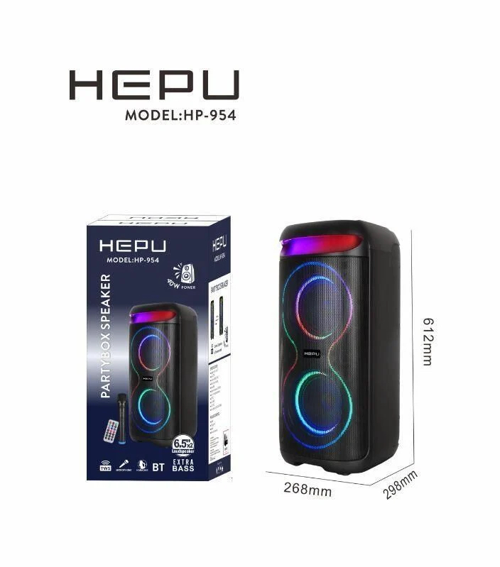 Hepu 954 ultra bass özellikli karaokeli kumandalı