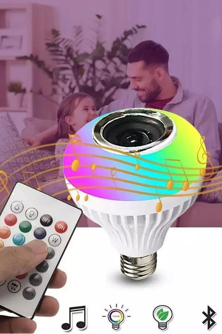 Bluetooth hoparlör lamba rgb renkli, 