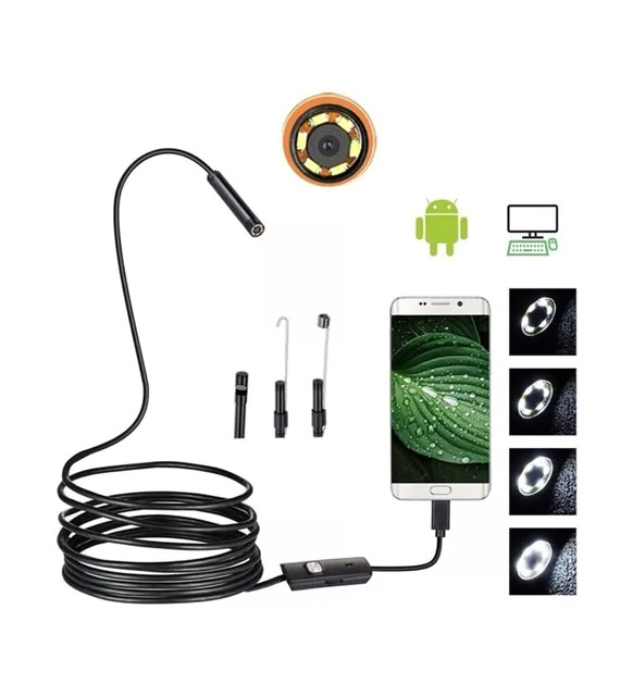 Yılan kamera 5 metre usb-type c-mikro uyumlu 