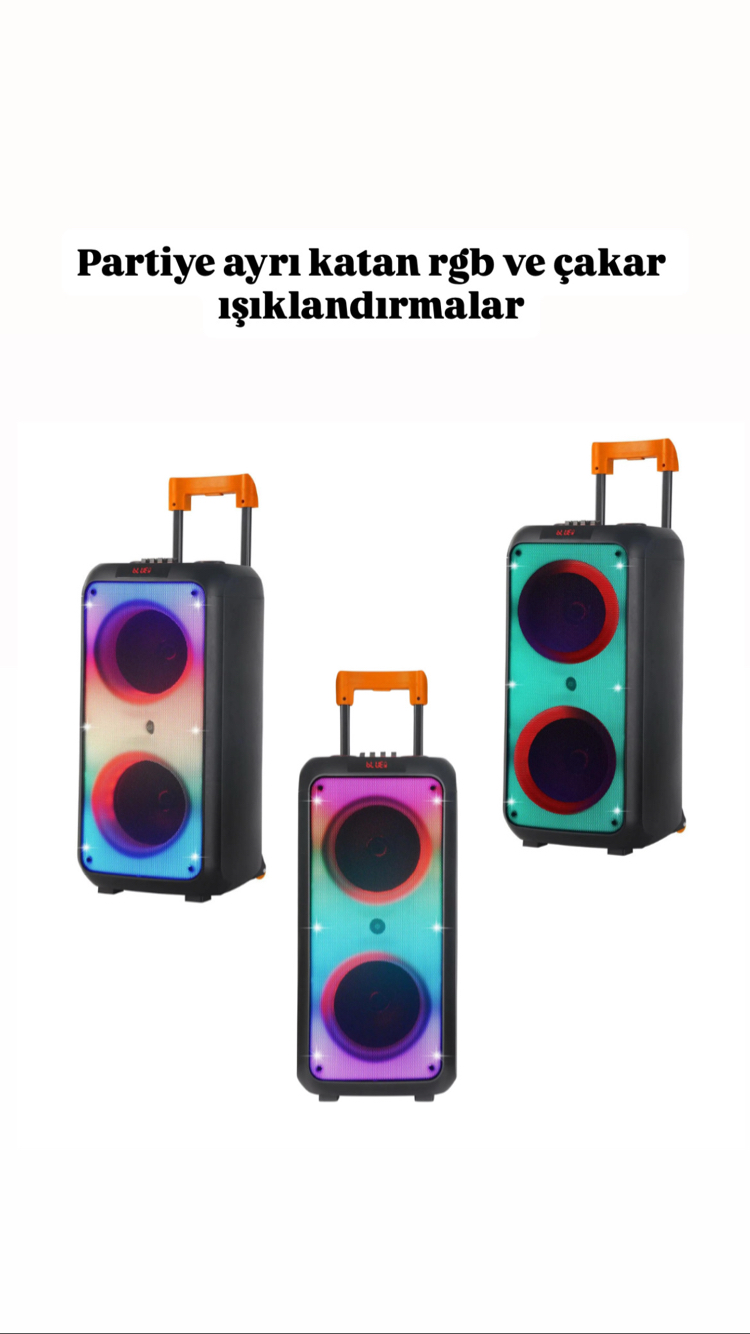 Ndr 1095 ultra bass özellikli karaokeli kumandalı rgb ses bombası
