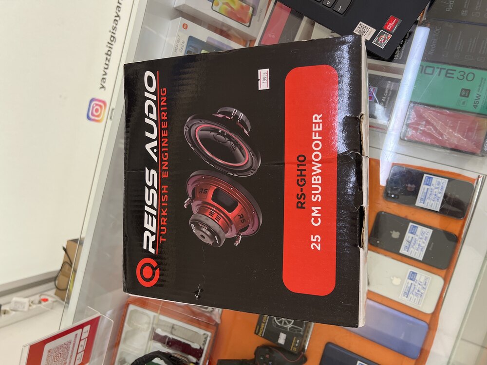 Reiss rs-gh10 25 cm subwoofer 400 watt çift bobin sıfır garantili