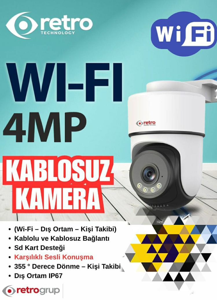 Retro 4MP Wifi Kamera RT-1314-Wifi