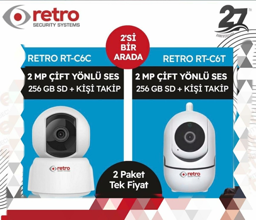 Retro Bebek Kamerası Retro RT-C6C + RT-C6T 