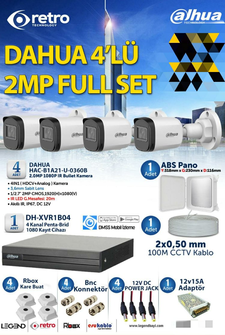 DAUHA 4'LÜ SET
