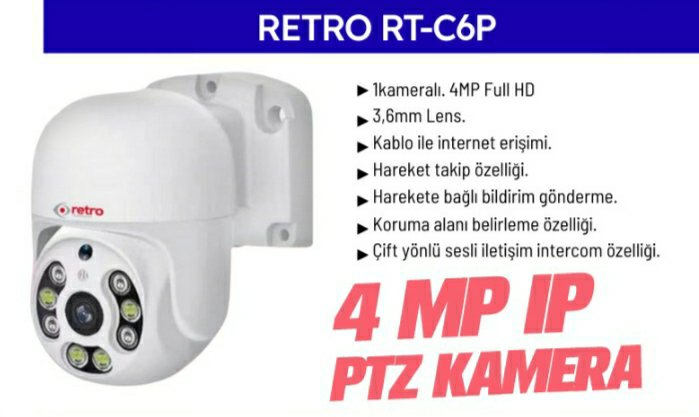 Retro Rt-C6P IP Kamera