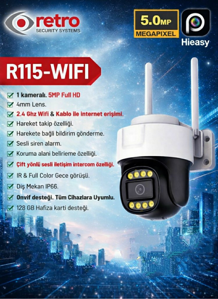 Retro R115 5MP Kamera Wifi