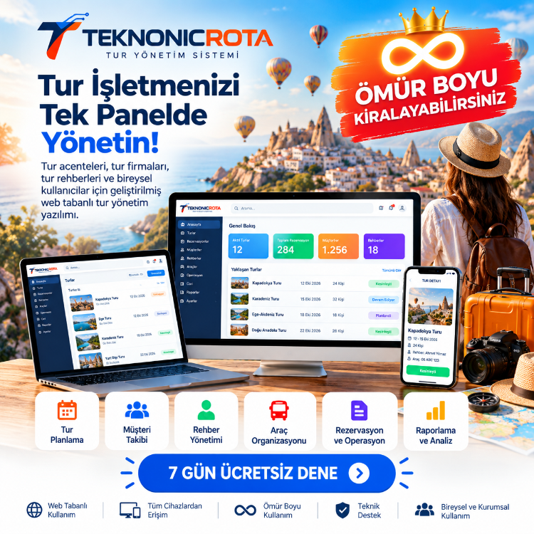 TeknonicRota — Ömür Boyu Kiralama Lisansı