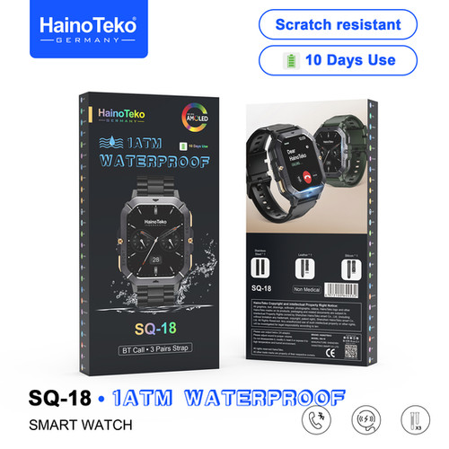 HAİNOTEKO SQ18 AKILLI SAAT 10 GÜN ŞARJ SÜRELİ 