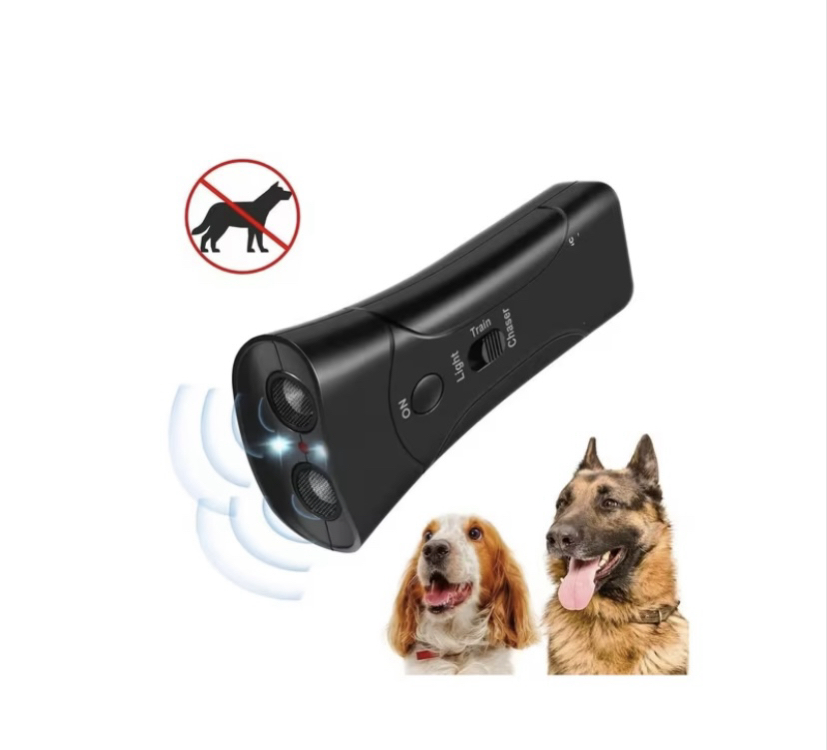 Sensörlü Ultrasonik Köpek Uzaklaştırıcı Işıklı Lazerli Havlama Önleyici Eğitim Modlu