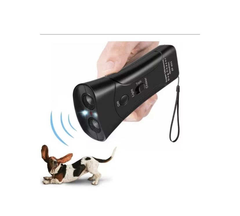 Sensörlü Ultrasonik Köpek Uzaklaştırıcı Işıklı Lazerli Havlama Önleyici Eğitim Modlu