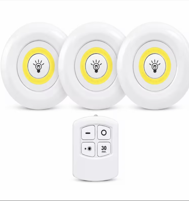 LED Işık Kablosuz Uzaktan Kumandalı Dolap İçi LED Ampul Seti